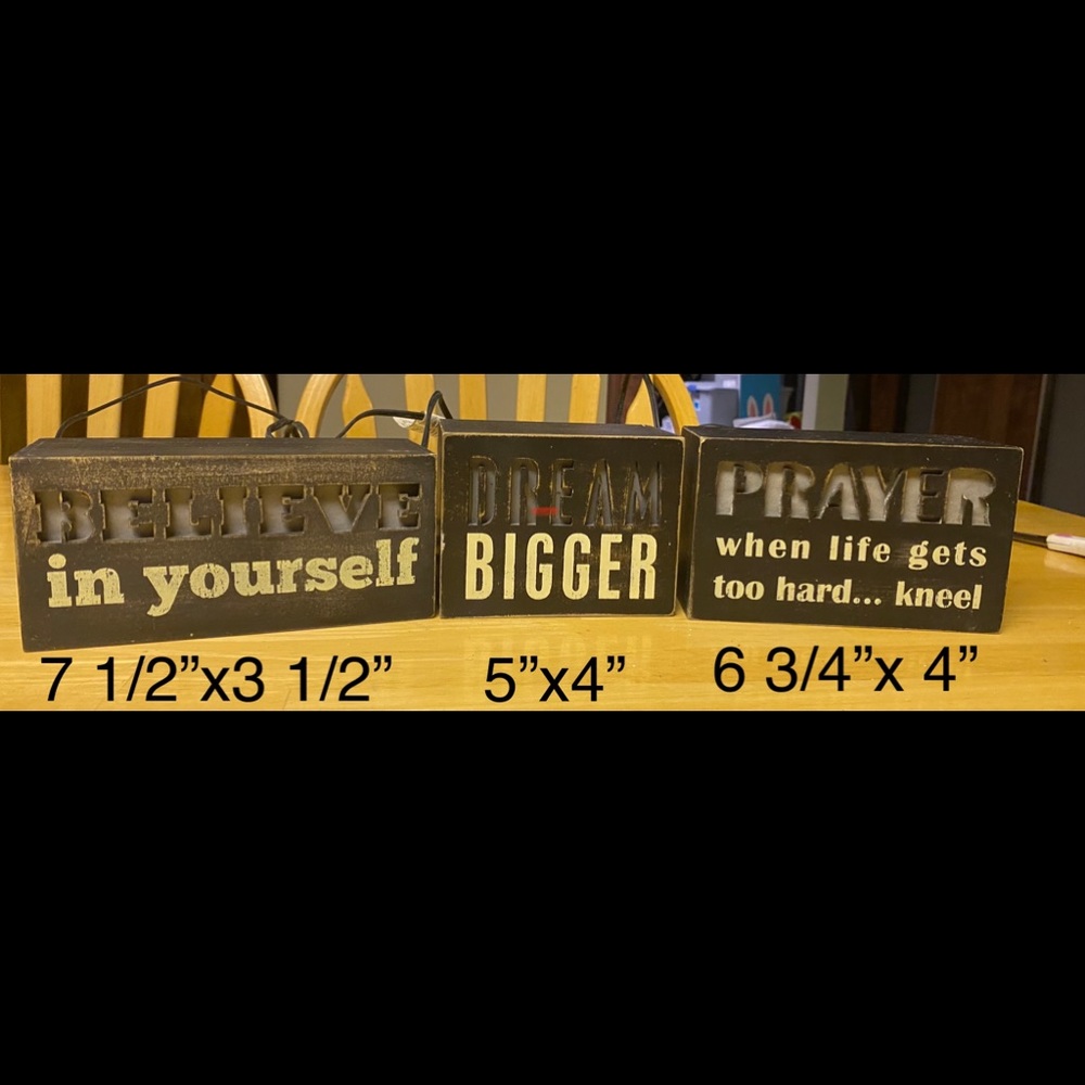 Inspirational Light Up Boxes - Selling as Trio
